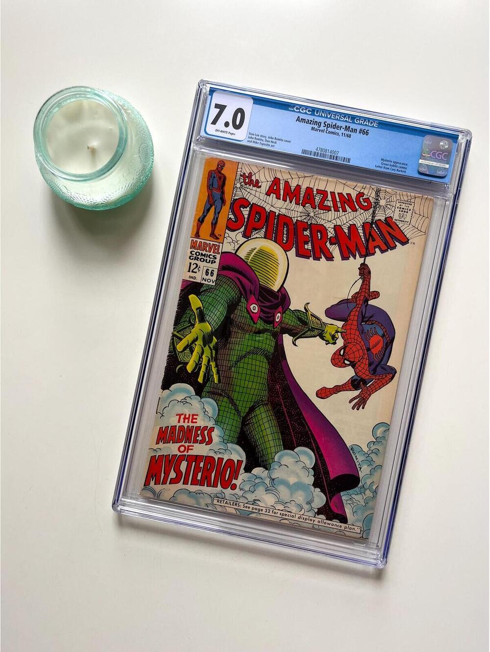 Amazing Spider-Man #66 (1968) CGC 7.0 Graded Comic | Mysterio | Romita Cover